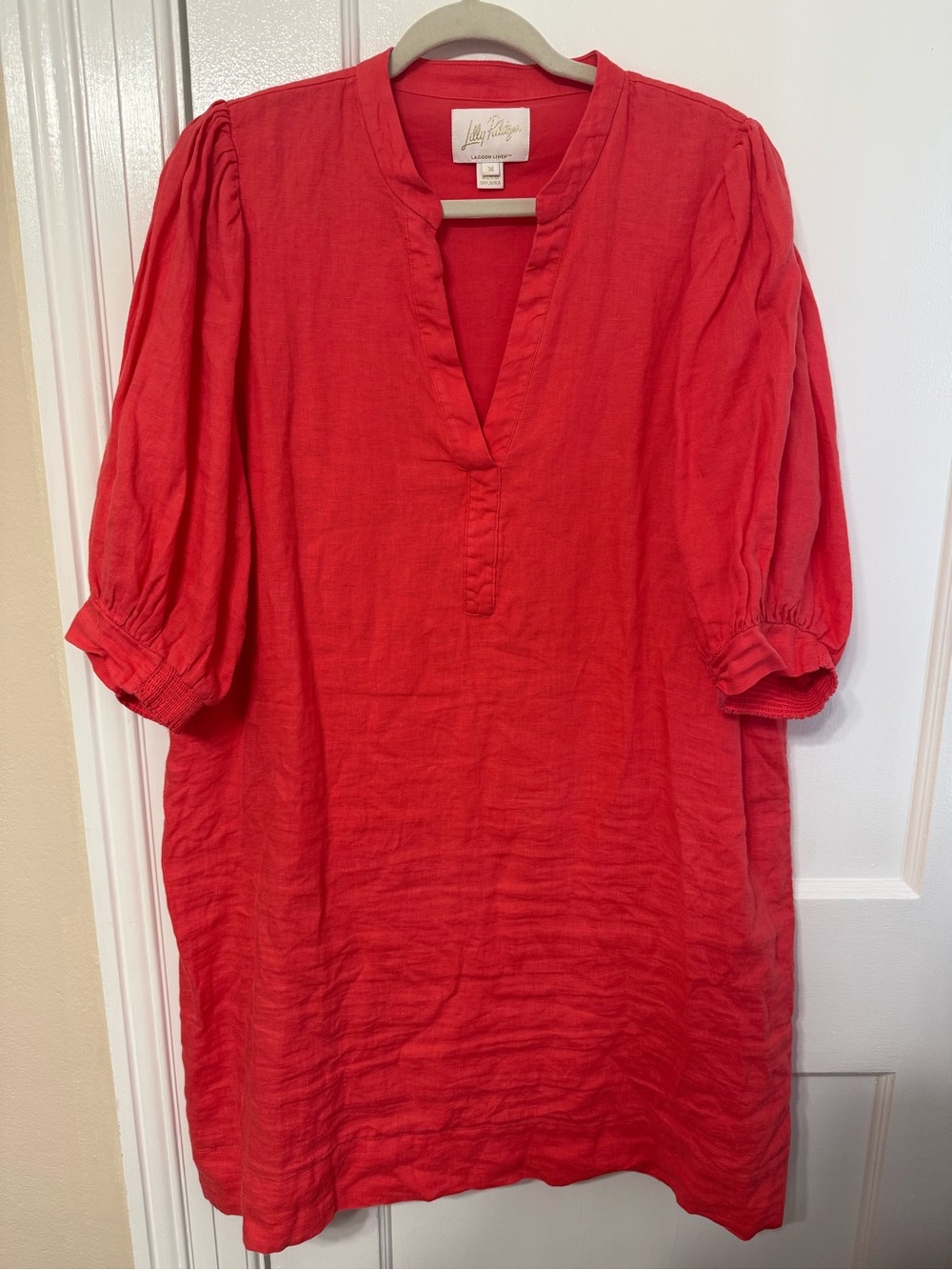 Lilly Pulitzer Mialeigh Elbow Sleeve Linen Dress